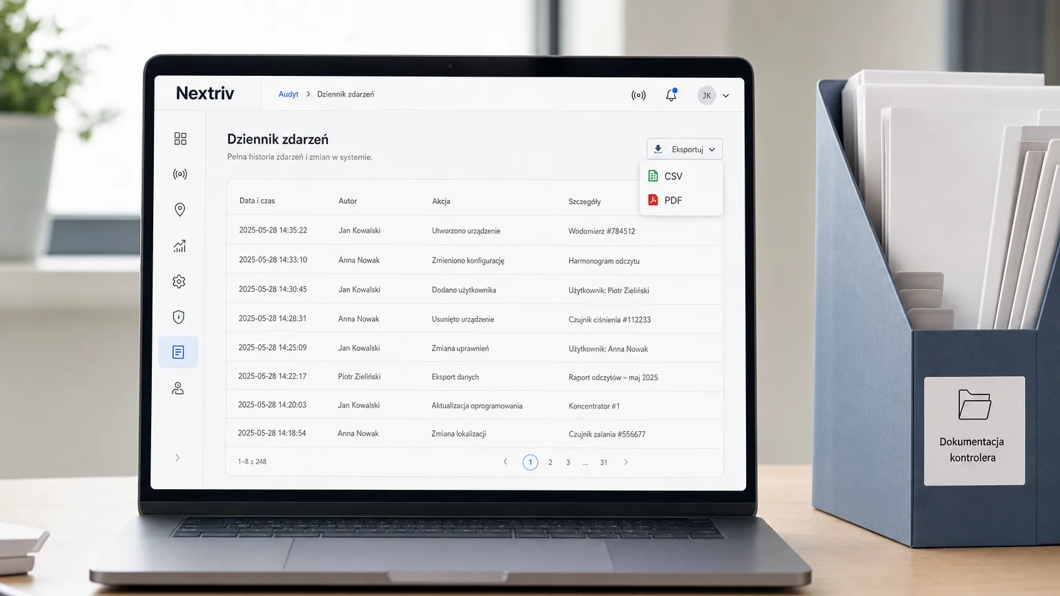 The audit trail register as proof of accountability during an inspection