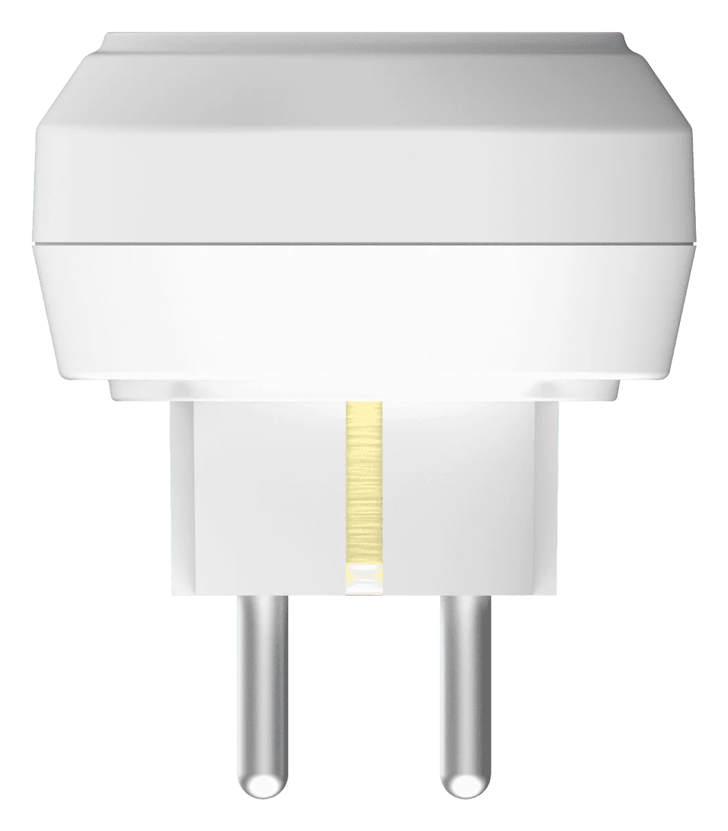 Nextriv Control Plug smart socket seen from the mains-pin side