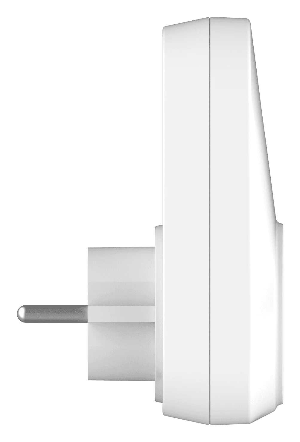 Side profile of the Nextriv Control Plug — compact housing that plugs straight into the wall socket