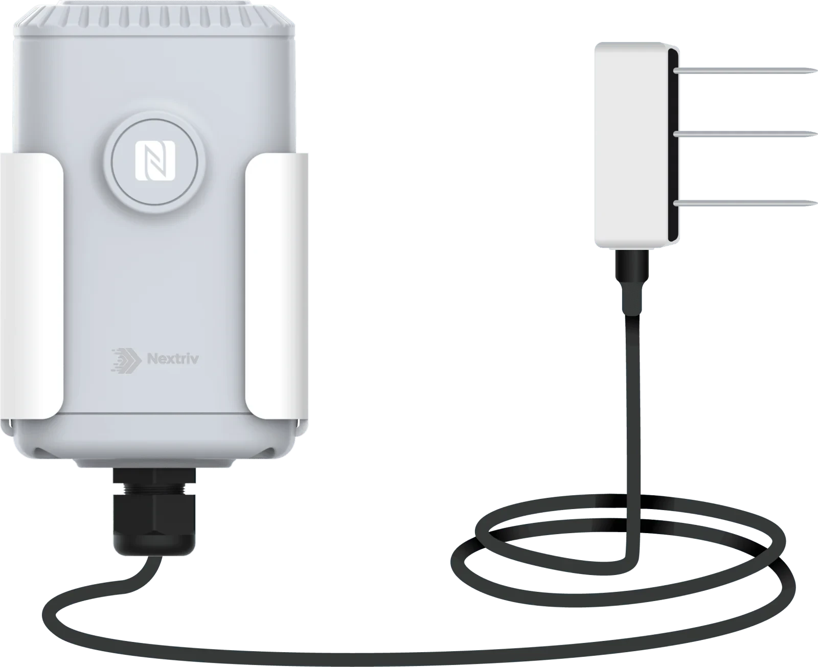 Nextriv Probe Soil with its flat root-zone measurement probe on a cable