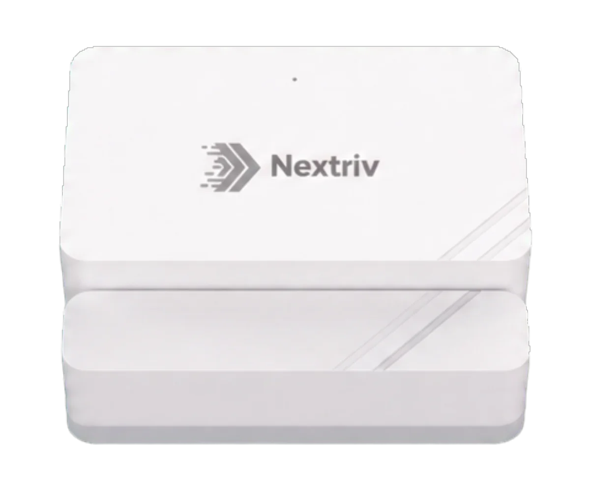 Nextriv Sense Door — sensor and magnet, front view