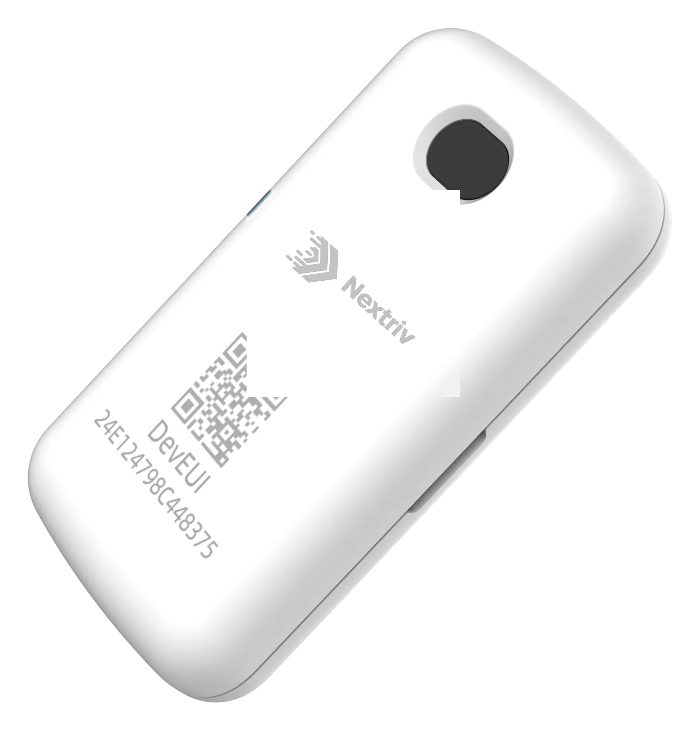 Nextriv Sense Level at an angle — miniature rounded housing