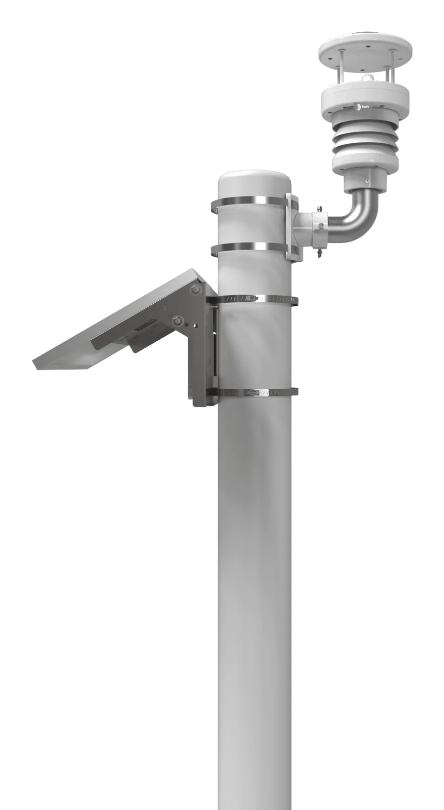 Nextriv Weather Pro sensor head on its mast bracket