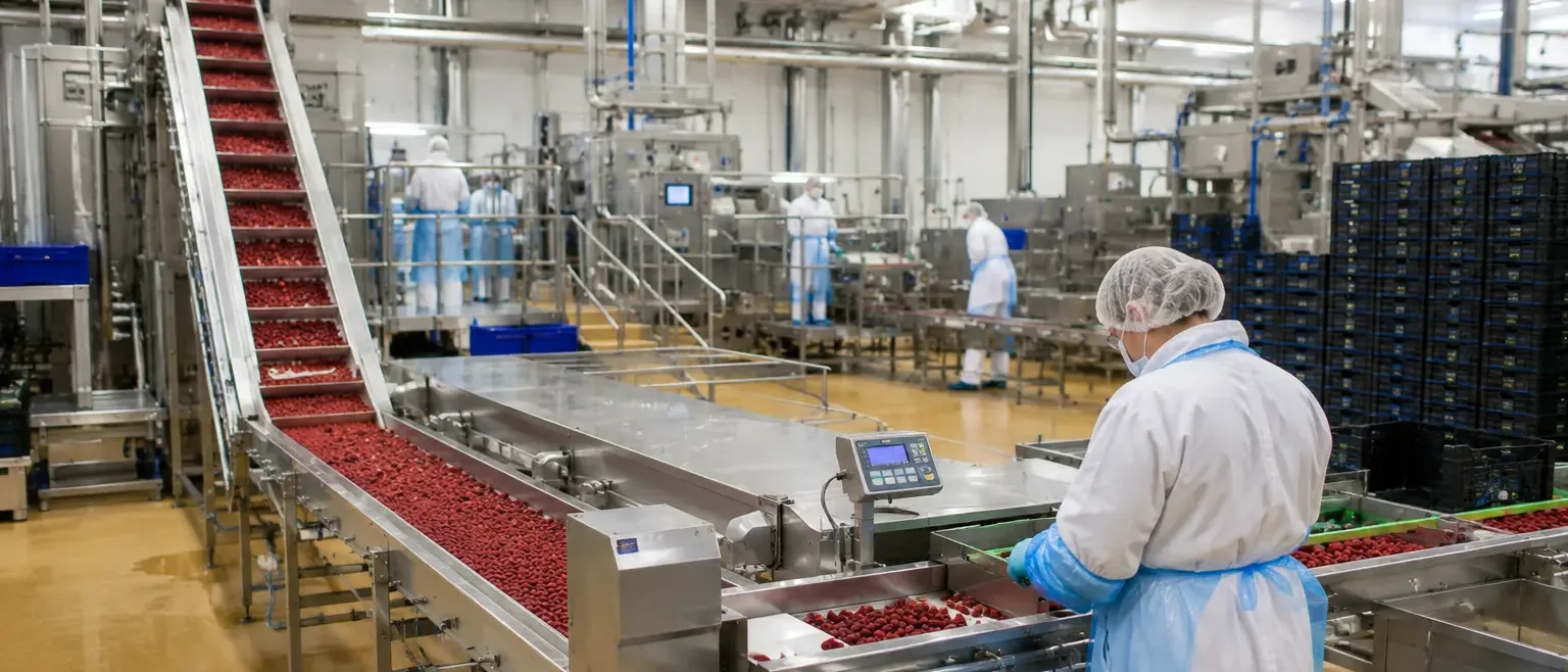 Commercial kitchen — food temperature control in cold rooms and counters